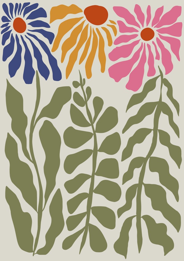 Mid-Century floral