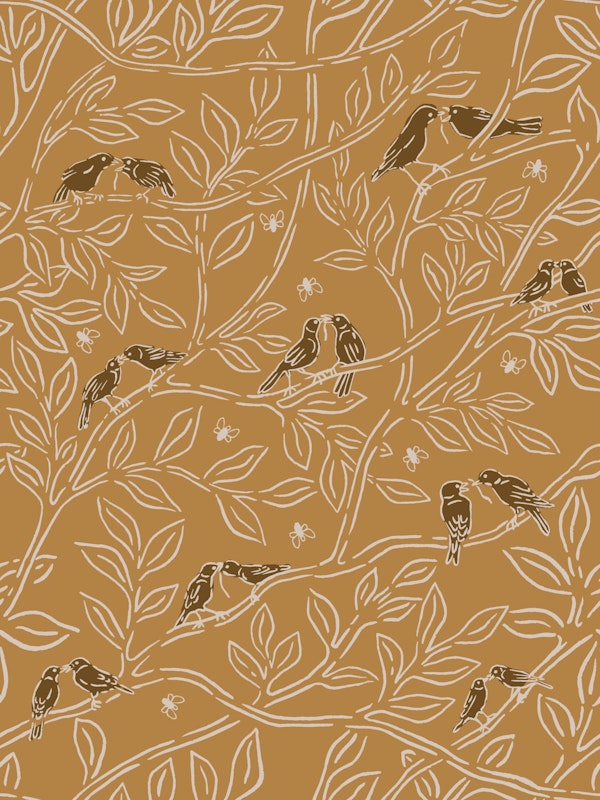 Classic Birds Vintage Pattern