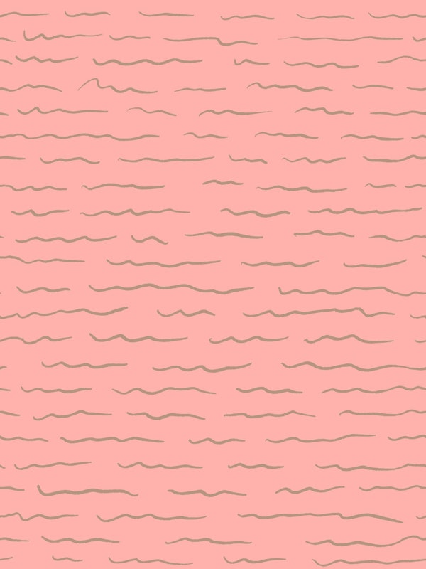 Rose Hand-Drawn Lines Vintage Pattern