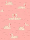 Rose Swans Vintage Pattern
