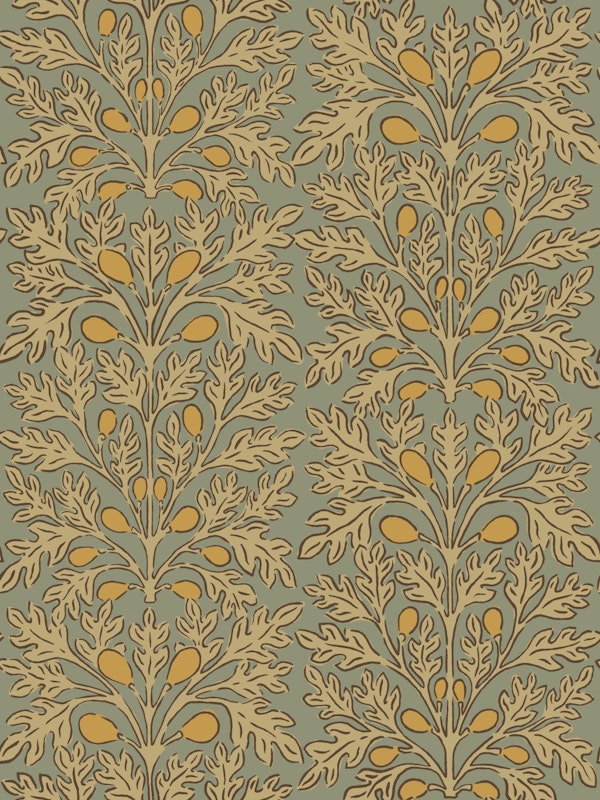 Gilded Figs Vintage Pattern