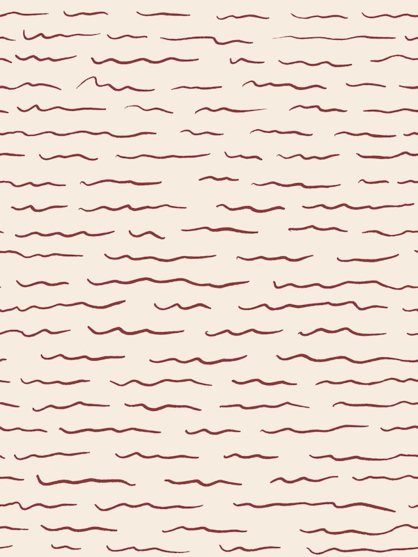 Faded Fresco Sketched Lines Vintage Pattern