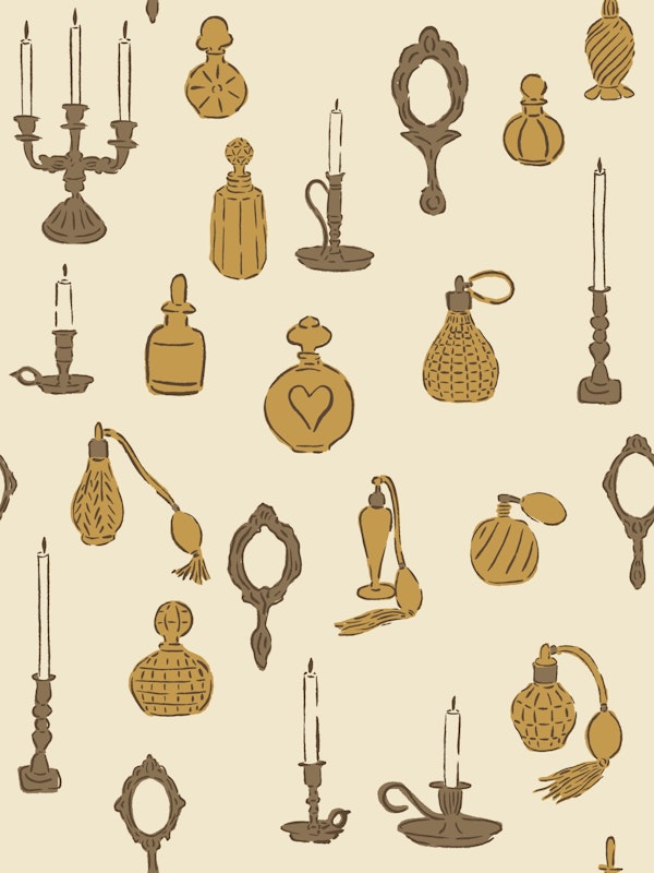 Gilded Romance Vintage Pattern
