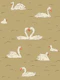 Gilded Swans Vintage Pattern