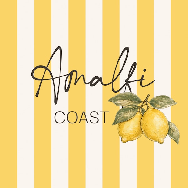 Amalfi Coast Typography Lemon