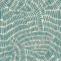 Lines Work Nordic Teal papel de parede