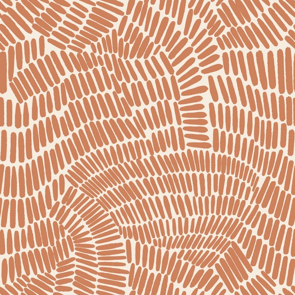 Lines Work Terracotta Sun