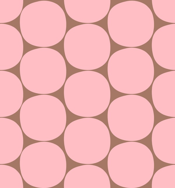 Mid Mod Dots in Pink and Mocha