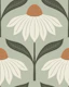 echinacea blooms - sage green and tan