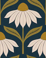 echinacea blooms - midnight blue tapet