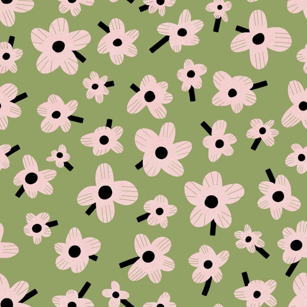 Scandinavian Floral Olive