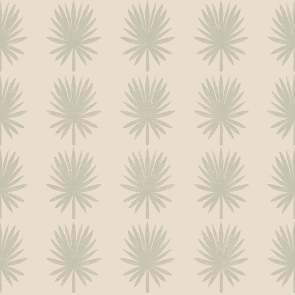 Soft Tropical Palm Silhouettes