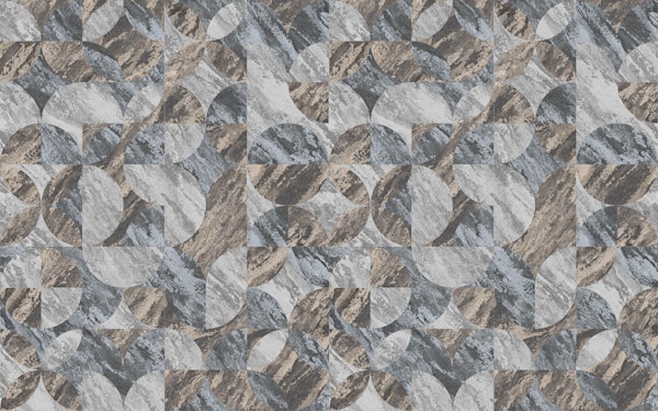 Marble Circles Geometric Mosaic