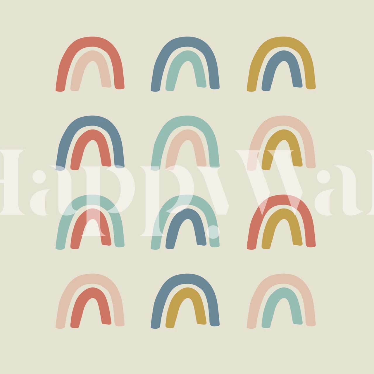 Fototapeta s pastelovými duhovými vzory na happywall.com