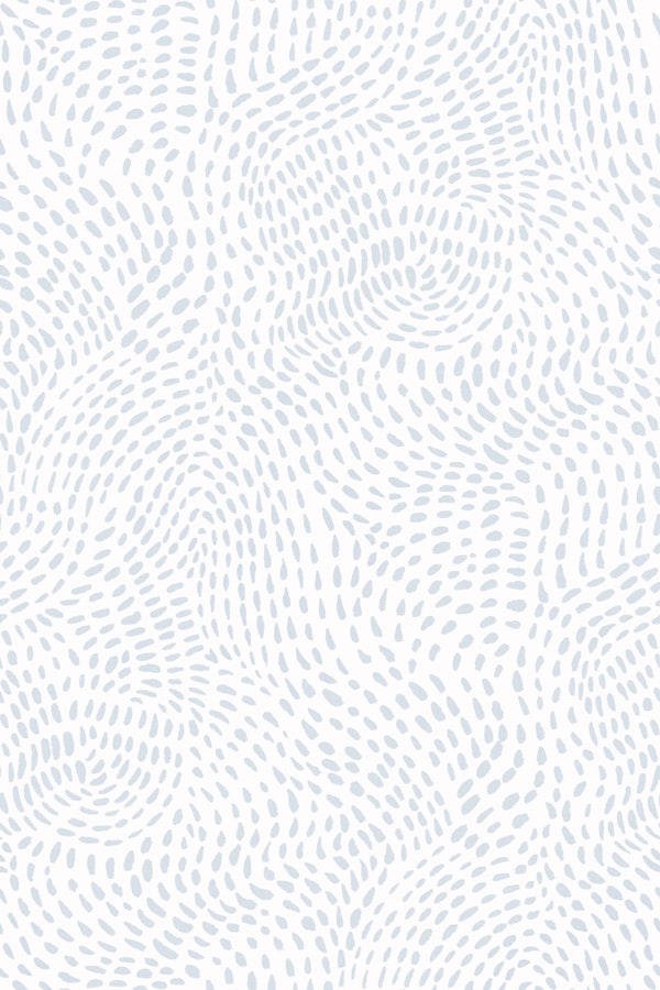 Brushstroke Dashed Lines - Blue Grey Wavy Sea