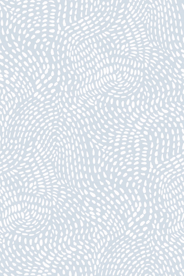Calm Sky Blue Abstract Dashed Lines Wavy Sea