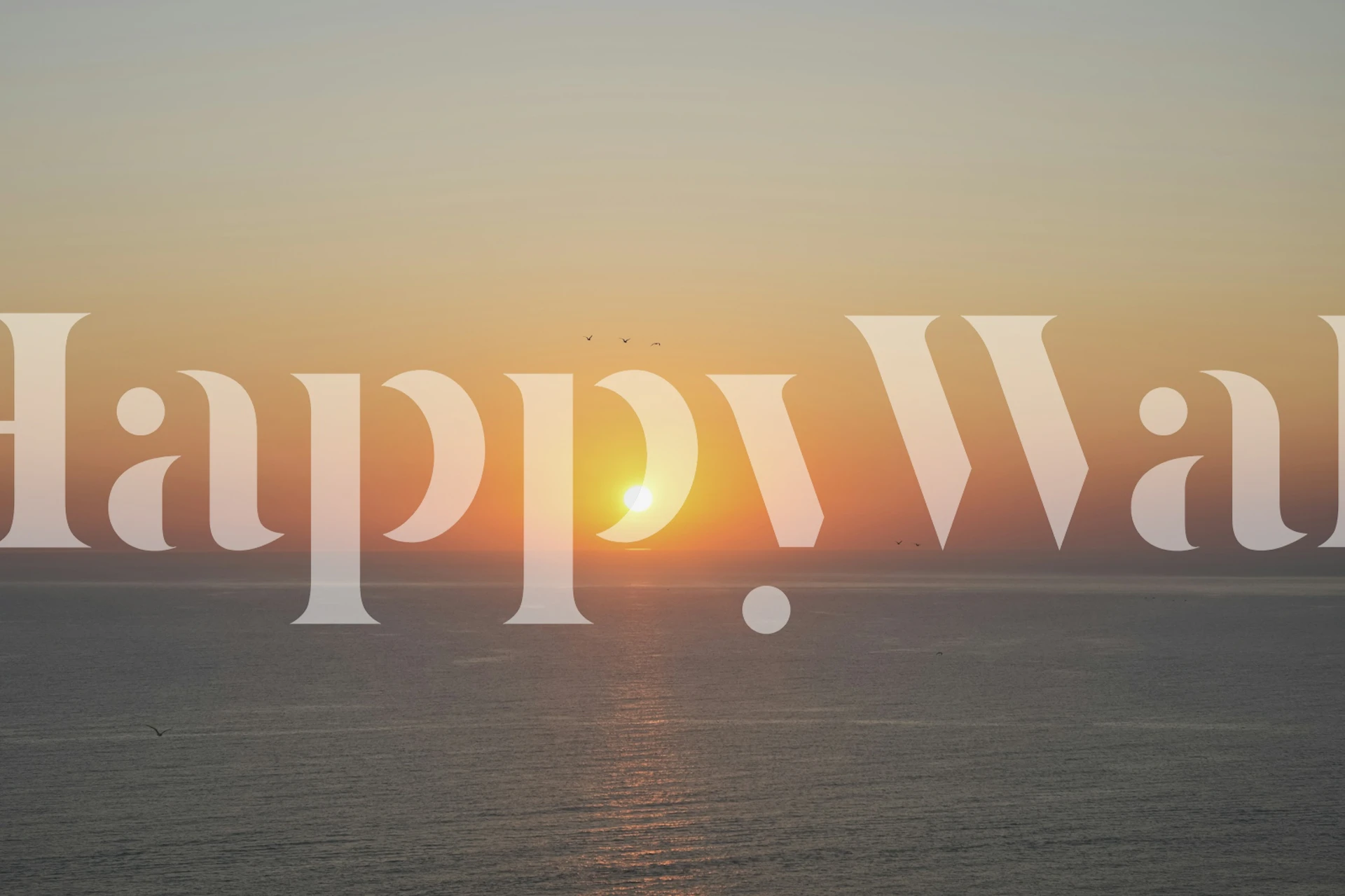 Golden Sunset Over Calm Sea wallpaper