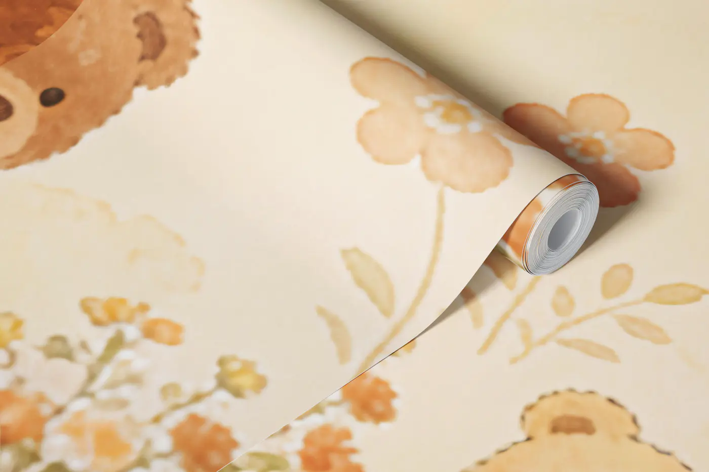 Cute Bears Tea Party Picnic wallpaper roll