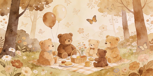Cute Bears Tea Party Picnic