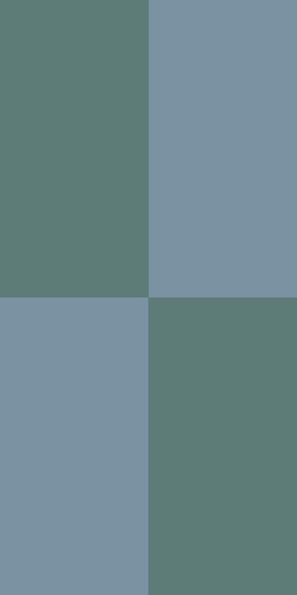 Long Checkered Blue Green Pattern
