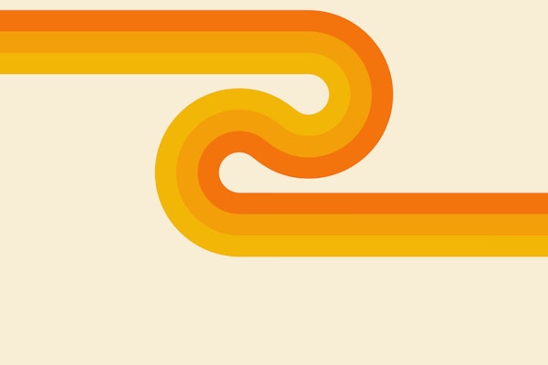 70s Bold Minimalist Wave Warm