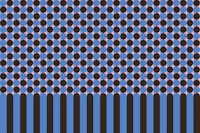 Geometric Dots on Striped Base – Blue & Black tapeta