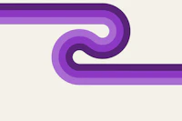 70s Bold Minimalist Wave Orchid tapet