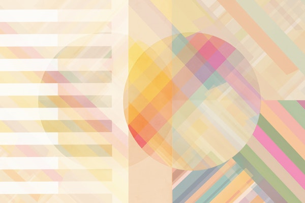 Pastel Geometric Sunrise