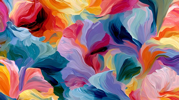 Bold Modern Color Swirl