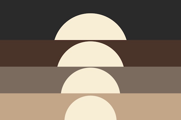 70s Bold Minimalist Sun Espresso