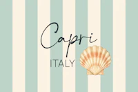 Capri Italy Coastal Stripes wallpaper