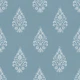 Paisley Block Print - Blue Grey