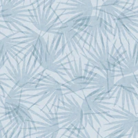 palm leaves soft blue tapete