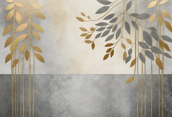 Gold Leaf Canopy on Gray