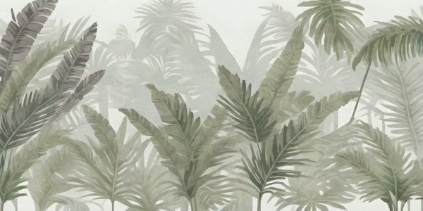 Misty Tropical Palm Canopy