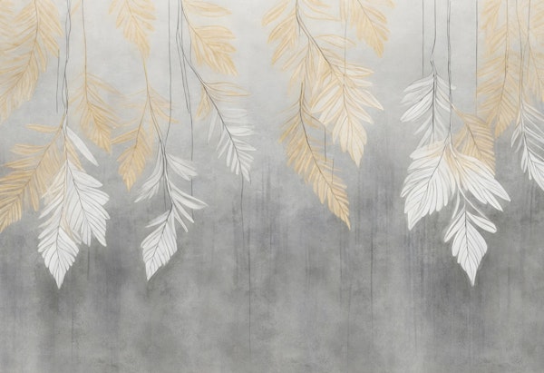 Soft Neutral Botanical Leaves