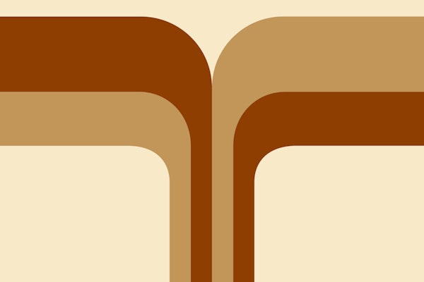 70s Bold Minimalist T-Wave Cinnamon