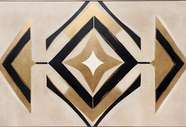 Black Gold Diamond Shapes