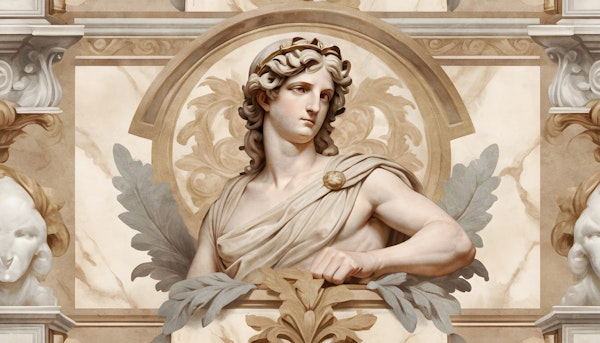 Classical Roman Fresco Portrait