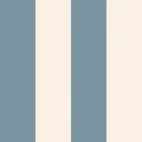 Classic Cabana Blue Cream Stripes wallpaper