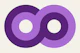 70s Bold Minimalist Infinity Loop Orchid
