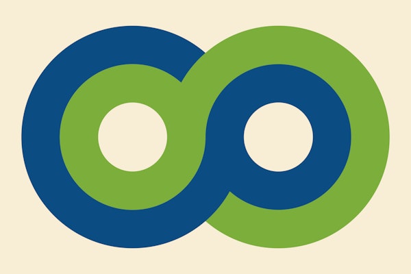 70s Bold Minimalist Infinity Loop Breeze