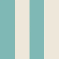 Turquoise and Cream Cabana Stripes wallpaper