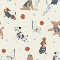 Playful Puppy Basketball Crew behang