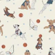 Playful Puppy Basketball Crew