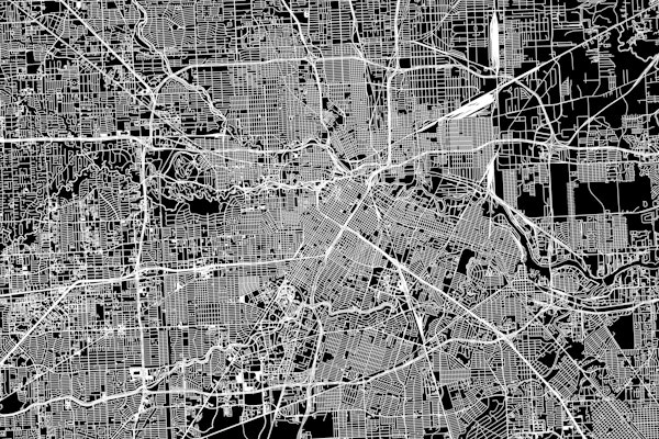 Houston Black Map