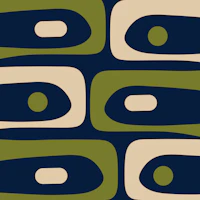 Minimal Mid-Century Modern Abstract Piquet wallpaper