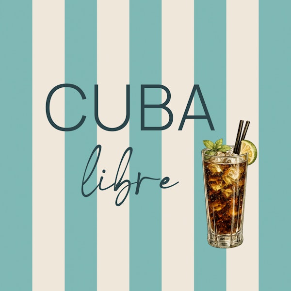 Vintage Cuba Libre Bar Art