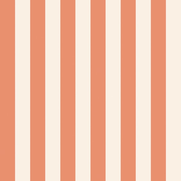 Coastal Coral Vertical Stripe