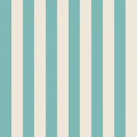 Turquoise and Cream Vertical Stripes papel pintado